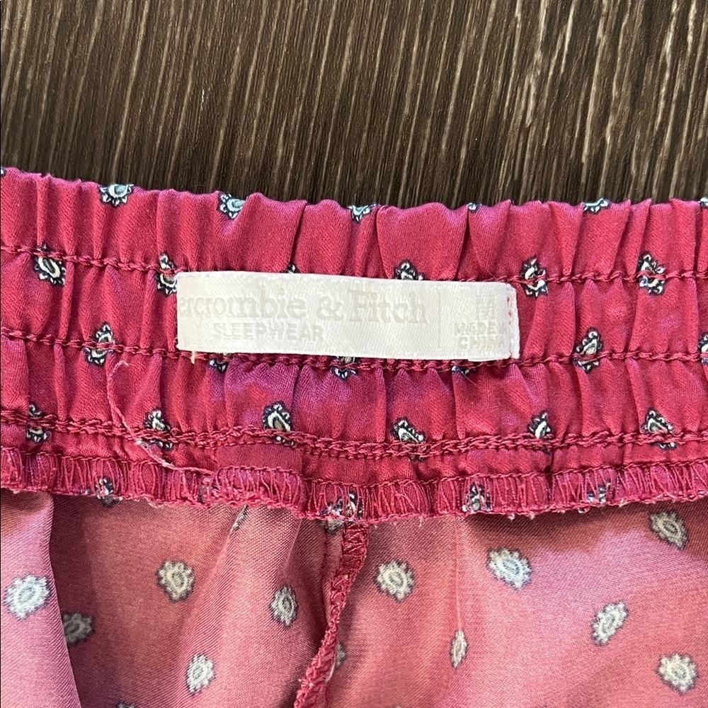 Abercrombie & Fitch Red Polka Dot Pajama Shorts - Picture 2 of 3